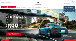 Desktop Screenshot of capitalporsche.com